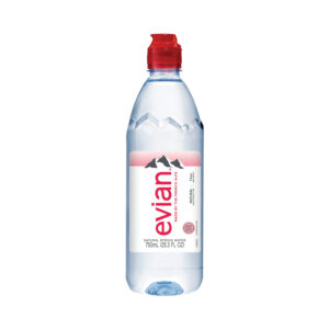 Evian Natural Spring Water Bottles 750ml x 12