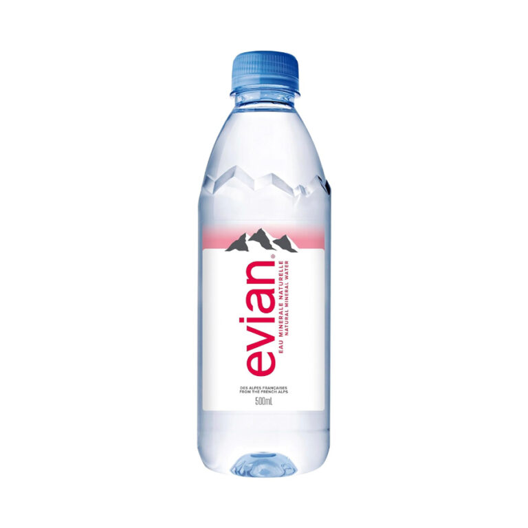Evian Natural Spring Water Bottles 500ml x 24