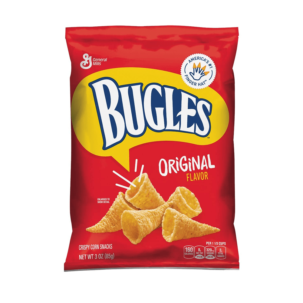 Bugles Corn Snacks, Original, 3oz, 6ct