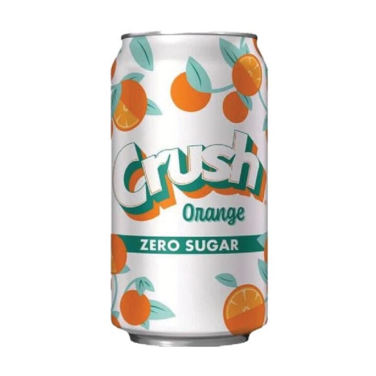 Crush Orange Zero Sugar – 355ml X 12 Cans