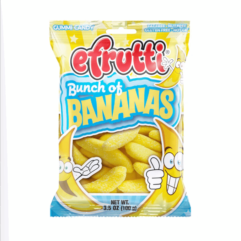 Efrutti Bunch of Bananas Gummy Candy 3.5oz 12ct