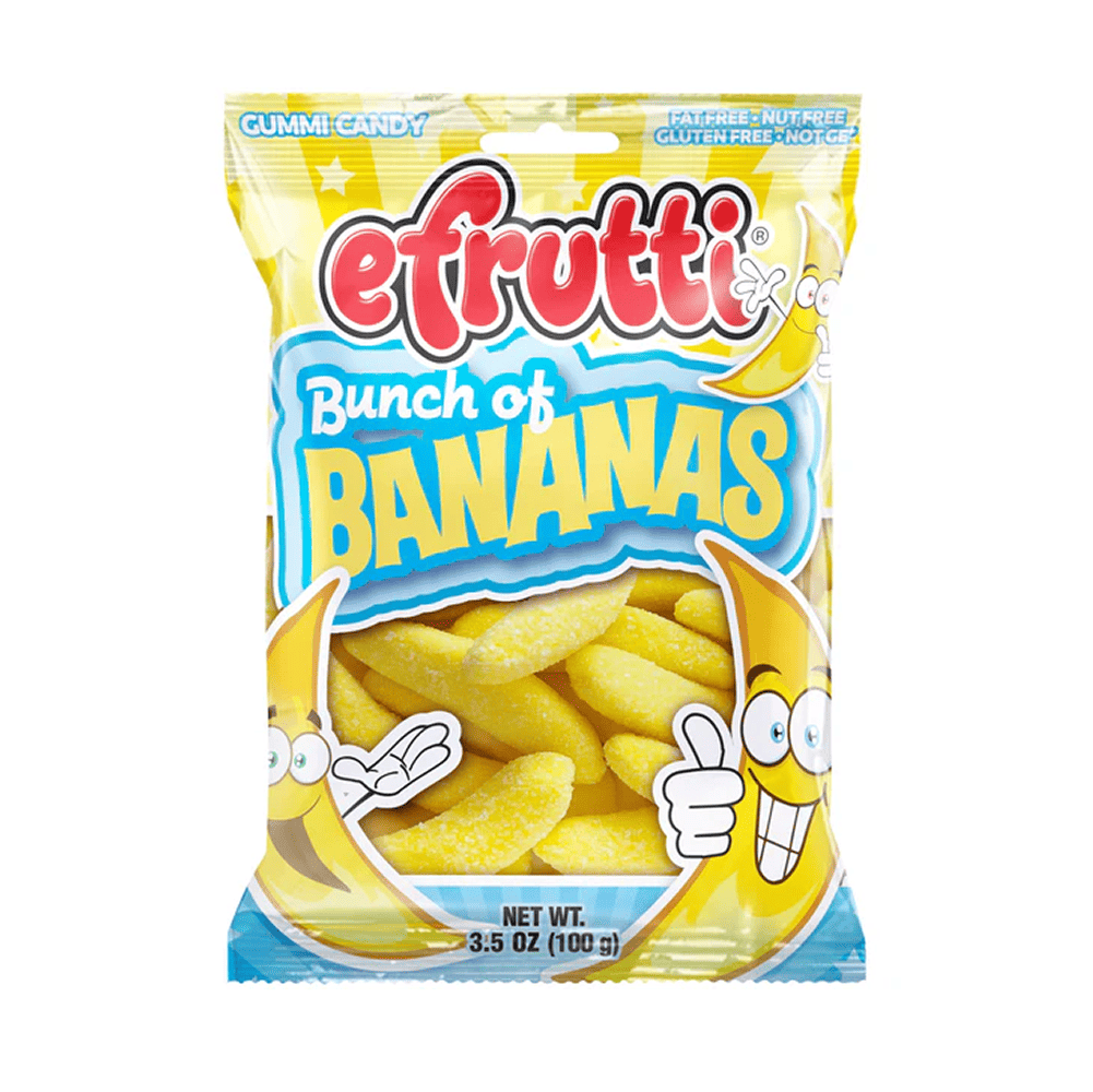 Efrutti Bunch of Bananas Gummy Candy 3.5oz 12ct