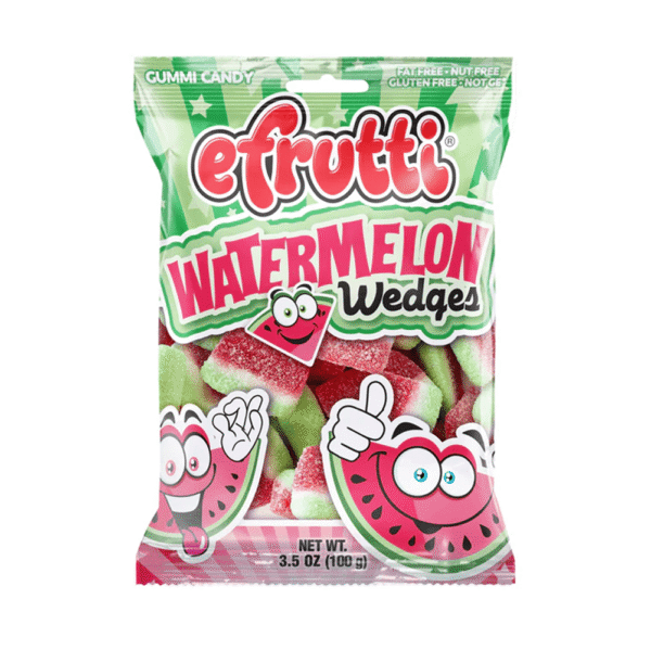 Efrutti Watermelon Wedges Gummy Candy 3.5oz 12ct