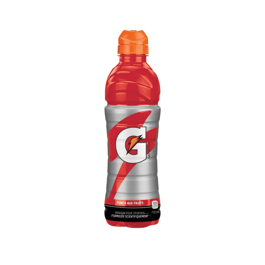 Gatorade G 710 Fruit Punch 710ml x 24 Plastic Bottles