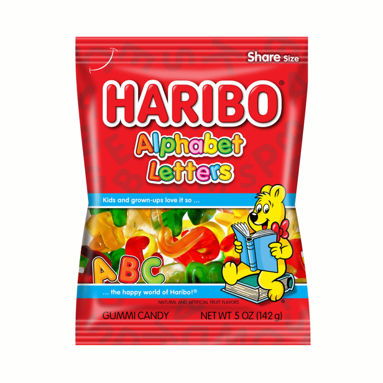 Haribo Alphabet Letters Peg Bag – 5oz 12ct
