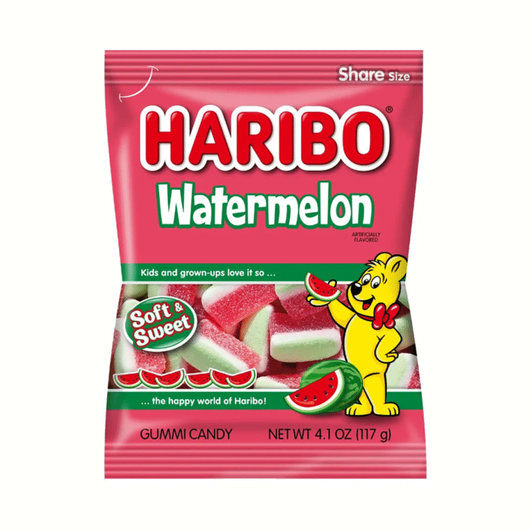 Haribo Watermelon Soft & Sweet Peg Bag – 4.1oz 12ct