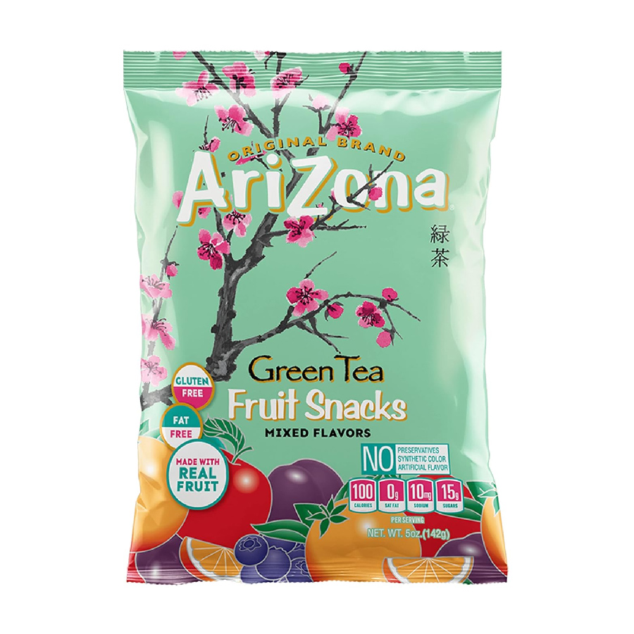 Arizona Green Tea Fruit Snacks (Mixed Flavors) 142gm x 12ct