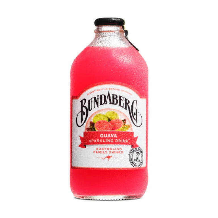 Bundaberg Guava Sparkling Drink 12.7 Oz X 24 Bottles