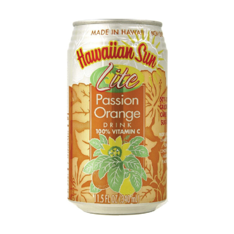Hawaiian Sun Lite Passion Orange – 340ml x 24 Cans