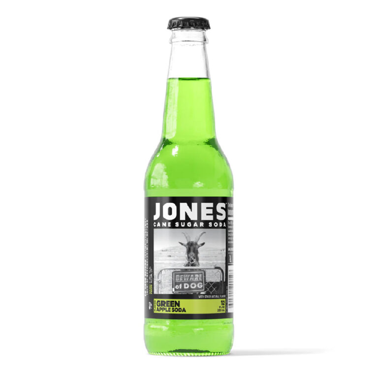 Jones Green Apple Soda 355ml X 12ct (Cane Sugar Soda)