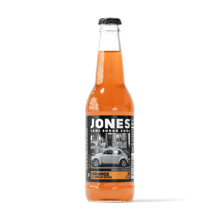 Jones Orange & Cream Soda 355ml X 12ct (Cane Sugar Soda)