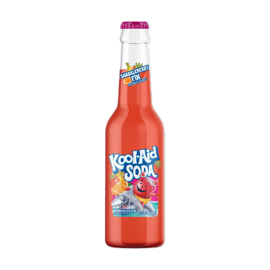 Kool-Aid Soda Sharkleberry Fin 355ml (12 Pack)