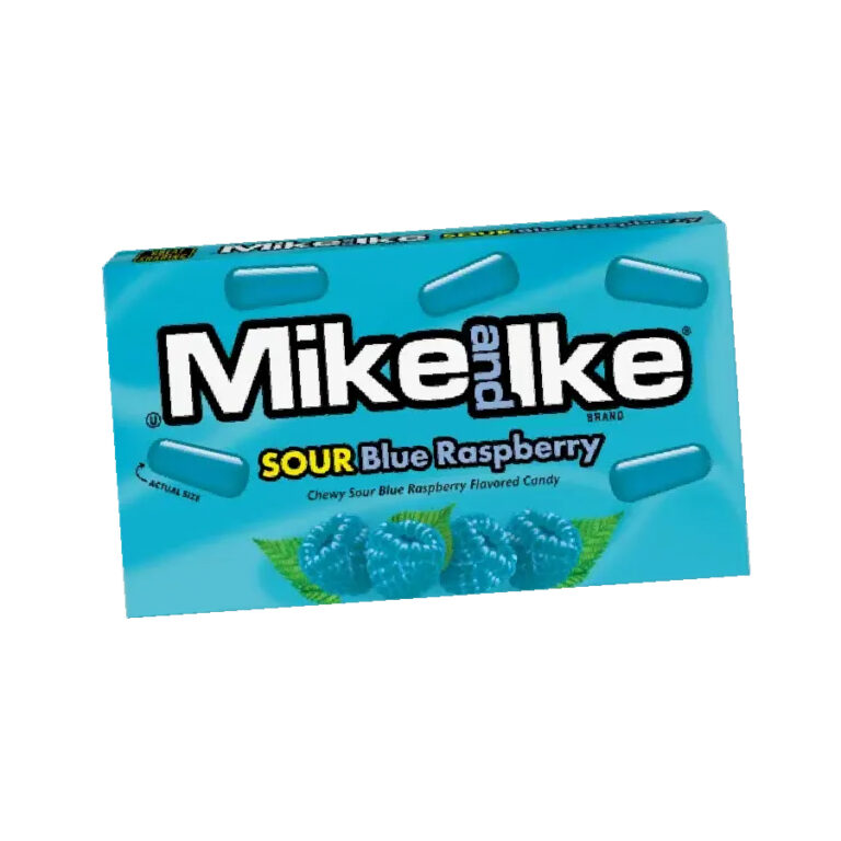 Mike and Ike Sour Blue Raspberry Theatre Box 4.25oz X 12Pack