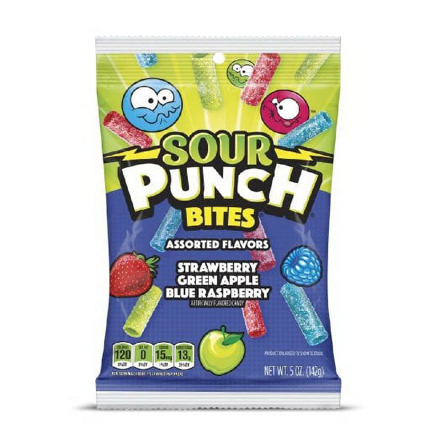 Sour Punch Bites (Assorted Flavors) Peg 5oz 12ct