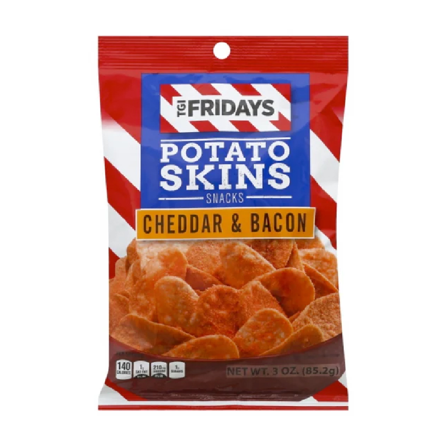 TGI Fridays Cheddar & Bacon (Potato Skins Snacks) – 3oz 6Pack