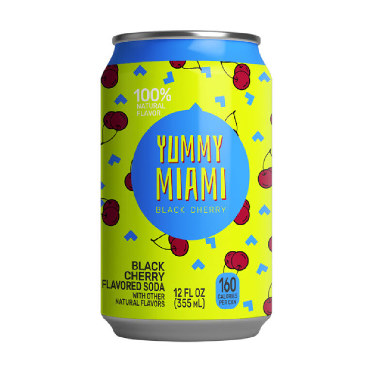 Yummy Miami Black Cherry Soda 355ml x 12 Cans