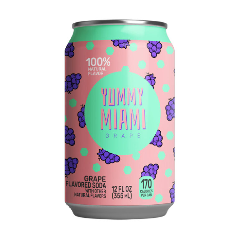 Yummy Miami Grape Soda 355ml x 12 Cans