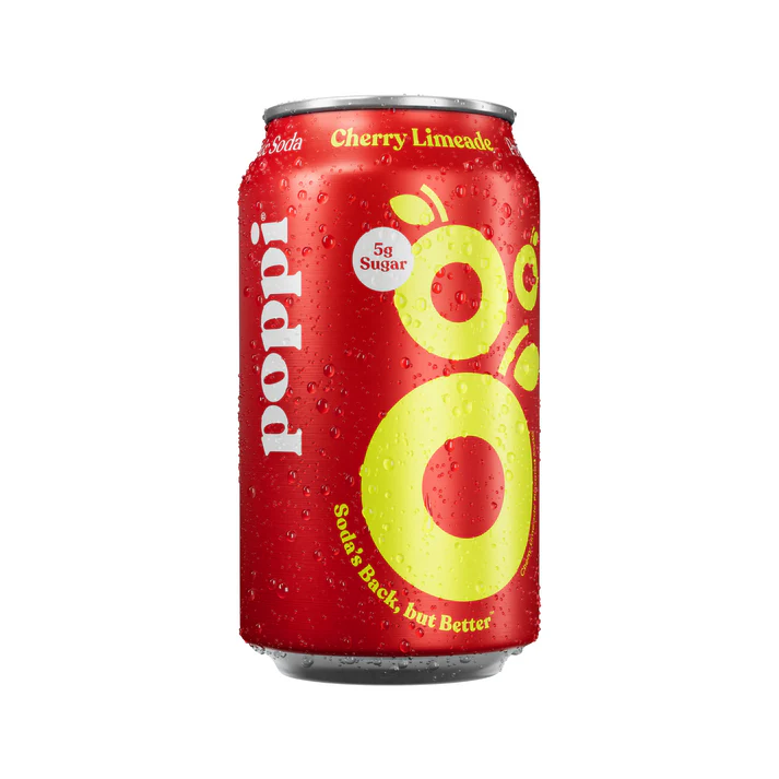 Poppi Cherry Limeade Can 12 Oz – 12 Pack