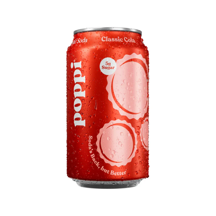 Poppi Classic Cola Can 12 Oz – 12 Pack