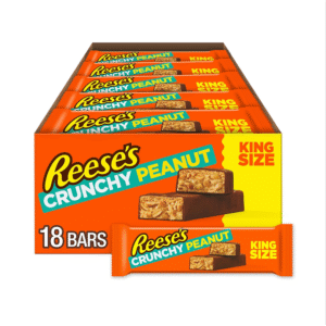 Reese's Crunchy Peanut Bar King Size 3.2oz 18ct