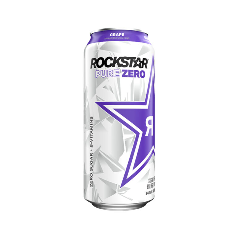 Rockstar Energy Drink Pure Zero Grape  473ml x 12 Cans