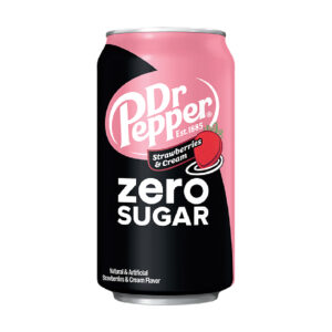 Dr Pepper Strawberries & Cream Zero Sugar Soda 355ml X 12 Cans