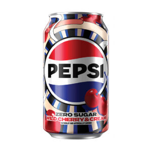 Pepsi Wild Cherry & Cream Zero Sugar Soda 355ml X 12 Cans