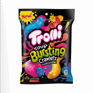 Trolli Sour Bursting Crawlers Peg Bag 4.25oz 12ct