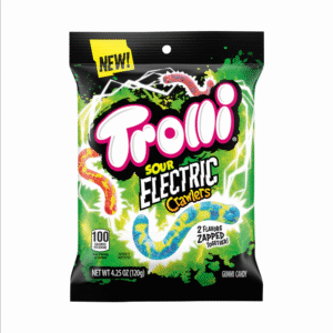 Trolli Sour Electric Crawlers Peg Bag 4.25oz 12ct