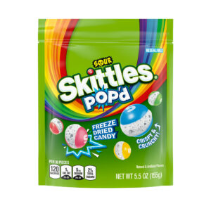 SKITTLES POP'D Sour Standup Bag 5.5oz 8ct