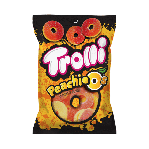 Trolli Peachie Peg Bag 4.25oz 12ct