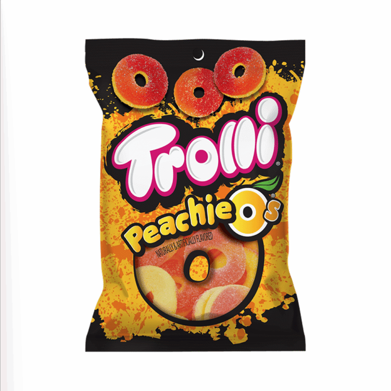 Trolli Peachie Peg Bag 4.25oz 12ct