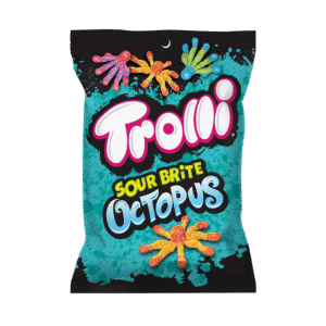 Trolli Sour Brite Octopus Peg Bag 4.25oz 12ct