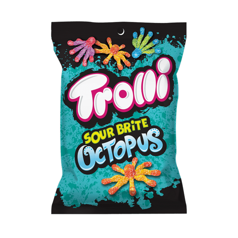 Trolli Sour Brite Octopus Peg Bag 4.25oz 12ct