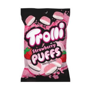 Trolli Strawberry Puffs Peg Bag 4.25oz 12ct