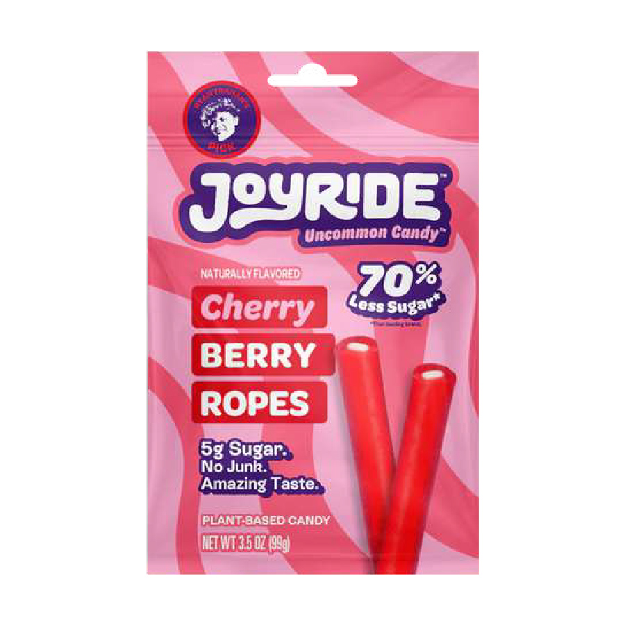 Joyride Cherry Berry Ropes Candy – 3.5oz 10 Pack