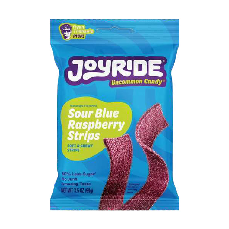 Joyride Sour Blue Raspberry Strips – 3.5oz 10 Pack