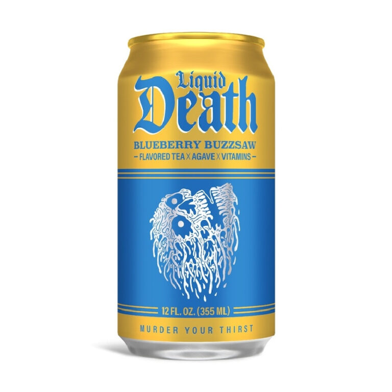 Liquid Death Blueberry Buzzsaw Iced Tea 12oz – 24 Pack