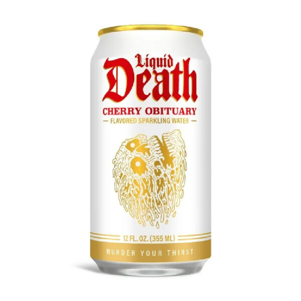 Liquid Death Cherry Obituary