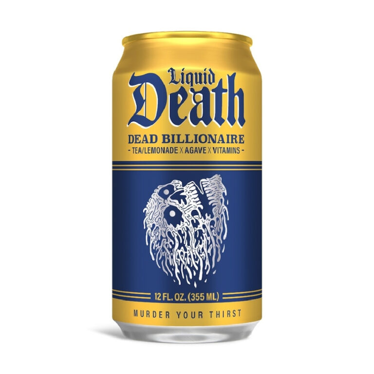 Liquid Death Dead Billionaire Iced Tea 12oz – 24 Pack