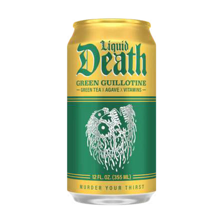 Liquid Death Green Guillotine Iced Tea 12oz – 24 Pack