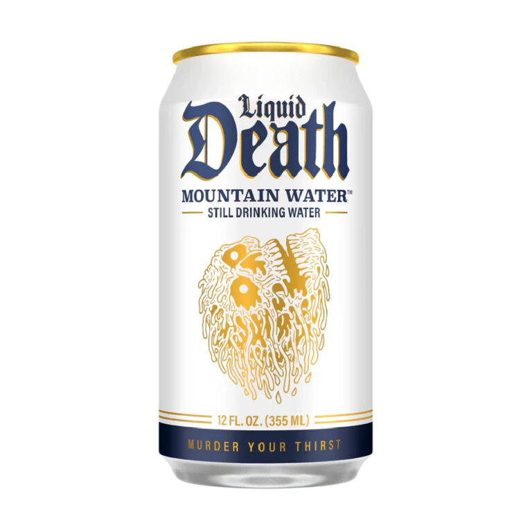 Liquid Death Mountain Water Still Drinking Water 12oz – 24 Pack