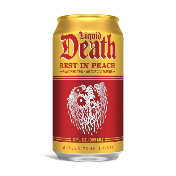 Liquid Death Rest in Peach
