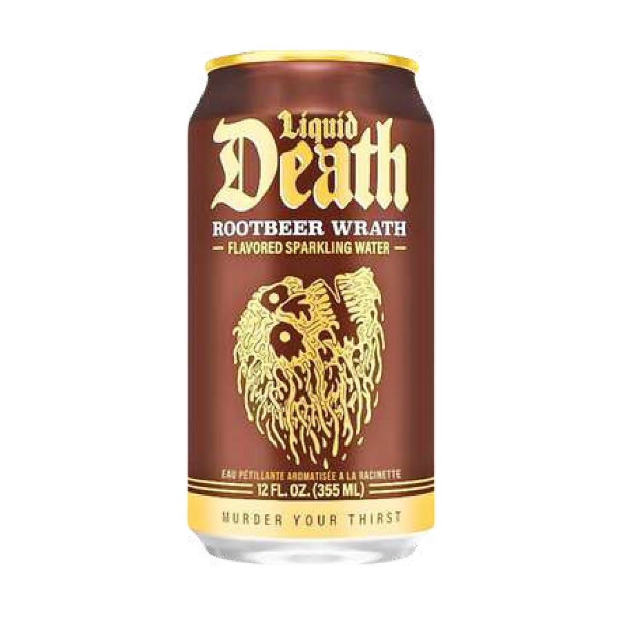 Liquid Death Rootbeer Wrath Sparkling Water 12oz – 24 Pack