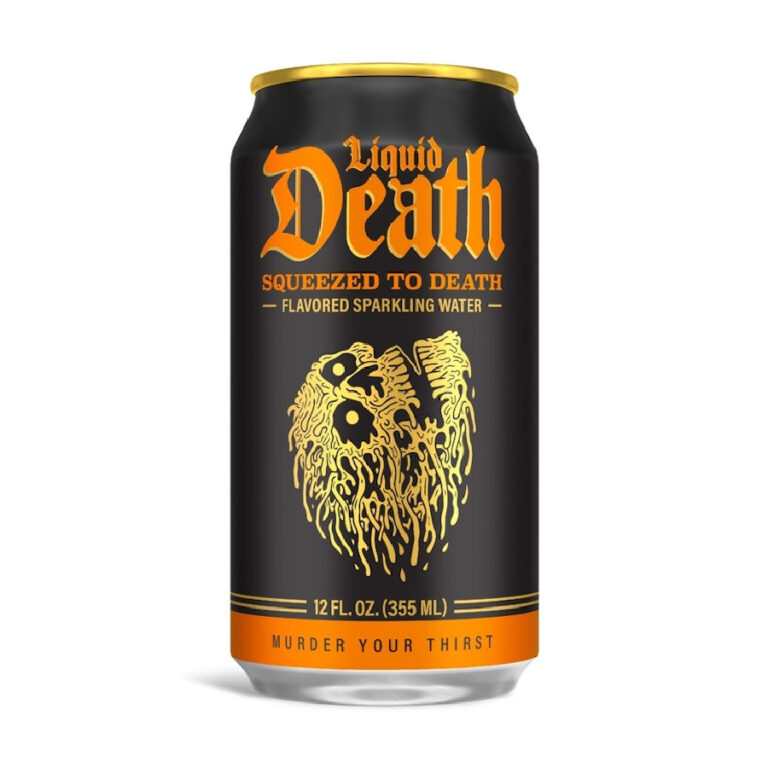 Liquid Death Squeezed to Death Sparkling Water 12oz – 24 Pack