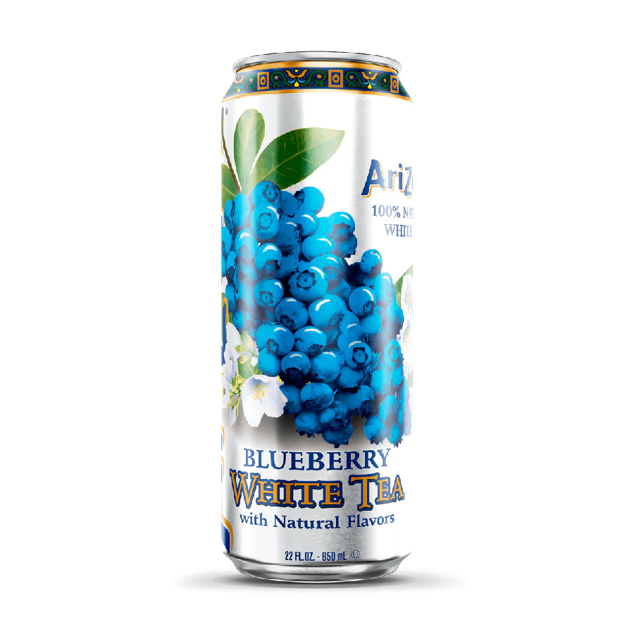 Arizona Blueberry White Tea 650ml x 24 Cans