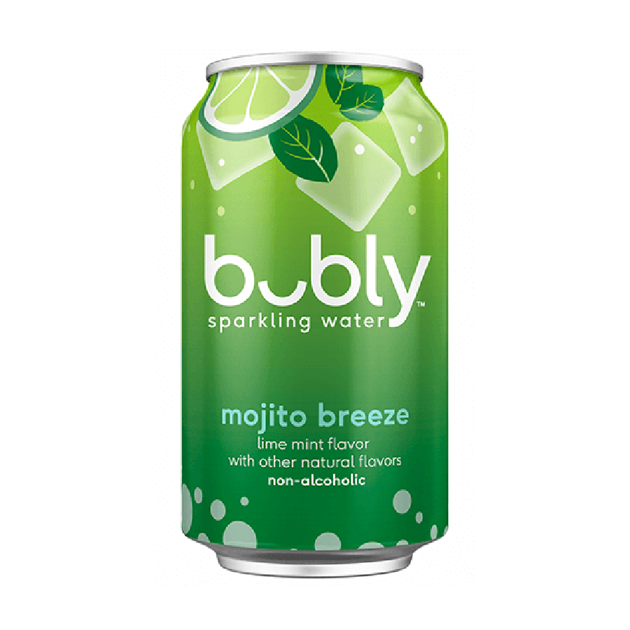 Bubly Mojito Breeze Sparkling Water 355ml X 8 Cans (Buy 5 Cases Get 1 Case Free)