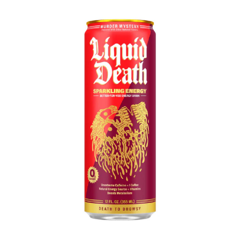 Liquid Death Murder Mystery Sparkling Energy 12oz – 12 Pack