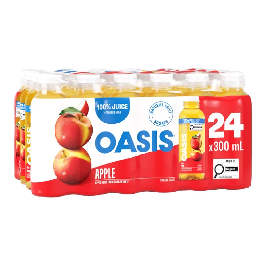 Oasis Apple Juice 300ml x 24 Cans