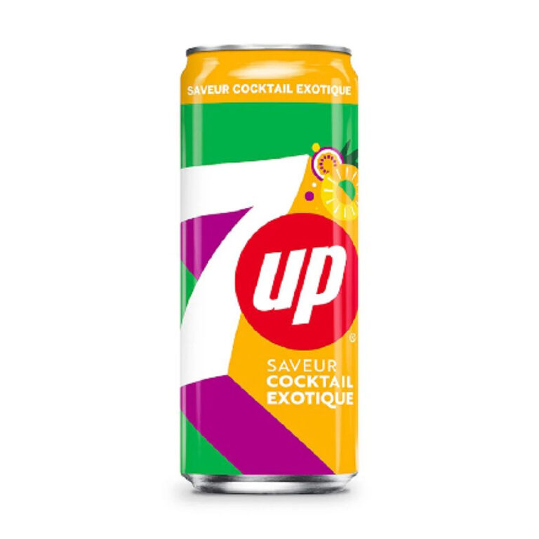 7UP Saveur Cocktail Exotique –  330ml x 24 Cans